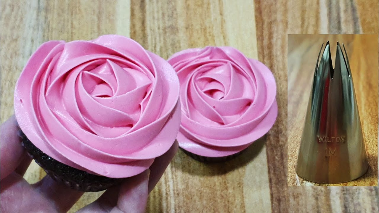 How to Make a Rosette Cupcake / How to Make a Rose Swirl using 1M ... How to Make a Rosette Cupcake / How to Make a Rose Swirl using 1M ...