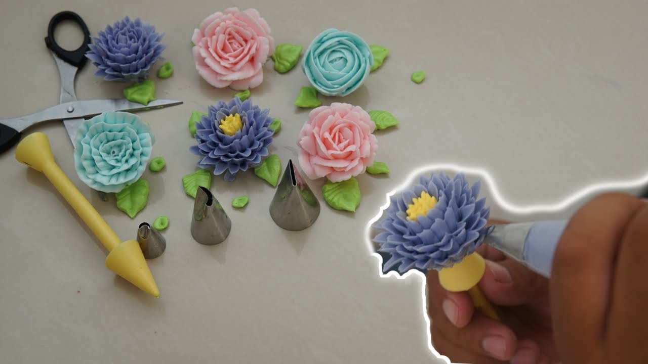 Cara Membuat Bunga Mawar Dari Butter Cream | tutorial membuat bunga ... Cara Membuat Bunga Mawar Dari Butter Cream | tutorial membuat bunga ...